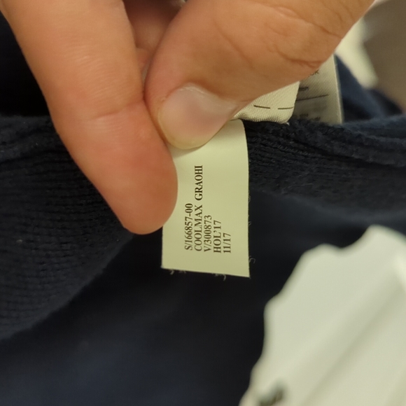 Banana Republic Men's Small Sweater - Coolmax Graohi Gray Blue - Picture 6 of 6